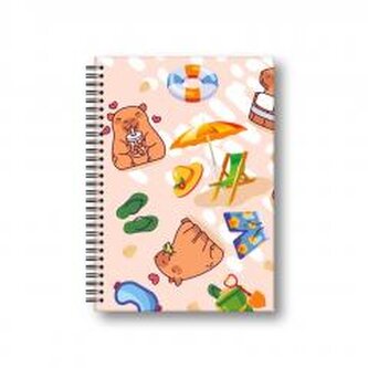 Brulion A5/80K kratka Kapibara plaża PENMATE