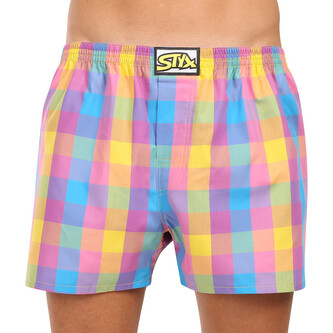 Pánské trenky Styx klasická guma vícebarevné (A1101) L
