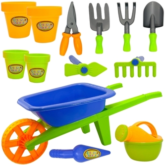 WOOPIE 54160 Taczka Ogrodowa Zestaw Małego Ogrodnika 13el.