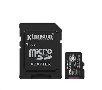 Kingston paměťová karta 128GB Canvas Select Plus Gen 3 microSDXC 150R A1 C10 Card + ADP