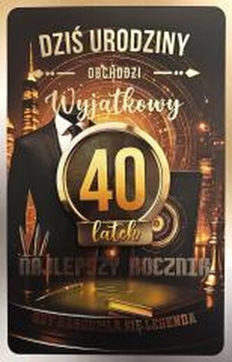 Karnet z wymiennymi rocznikami 40 męska