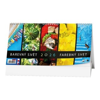 Stolní kalendář 2026 Barevný svět