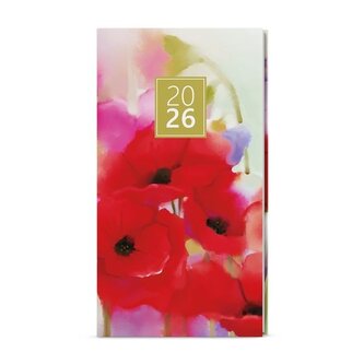 Týdenní kapesní diář 2026 Lamino - Máky