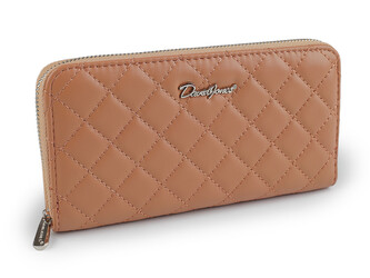 Dámská peněženka / dokladovka prošívaná 10x19 cm - 1 ks - 5 pudrovobéžová