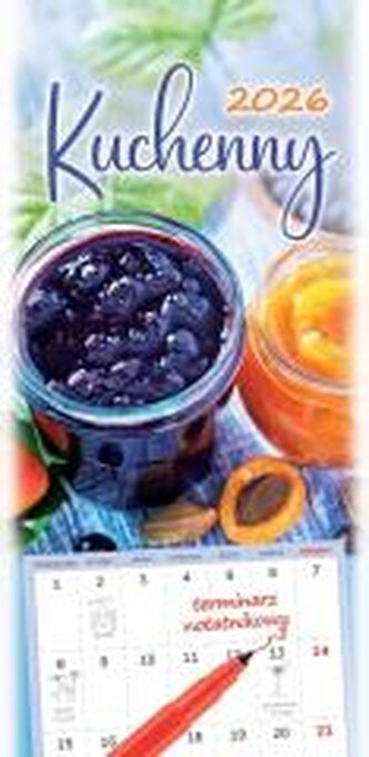 Kalendarz 2026 notatnikowy 46x22cm Kuchenny