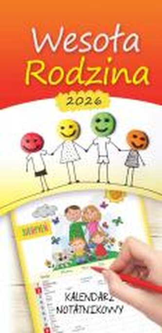Kalendarz 2026 terminarz rodzinny Wesoła rodzina