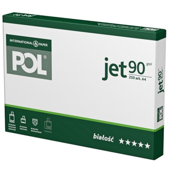Papier ksero biały A4 90g/m2 250 ark. POL Jet, IP
