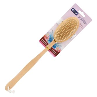 Dřevěný kartáč na mytí těla s dlouhou rukojetí 42 cm