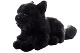 Plyš Kočka černá ležící 20 cm Eco-friendly