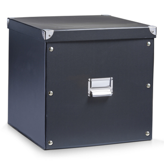 ZELLER Box pro skladování 34 x 33 x 32 cm barva černá