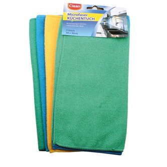 Clean utěrka z mikrovlákna 30 x 30 cm - 3 kusy