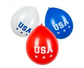Balony USA 25cm 6szt