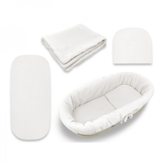 Mušelínová sada do hluboké korby kočárku 4v1 Nature - smetanová