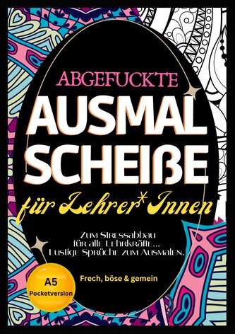 Fluch Malbuch für Lehrer A5
