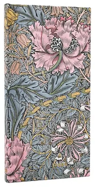 Diář 2026 Morris Pink Honeysuckle
