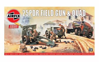 Classic Kit VINTAGE military A01305V - 25pdr Field Gun & Quad (1:76)