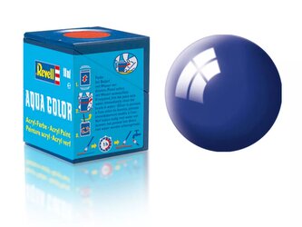 Barva Revell akrylová - 36151: leská ultramarínová modrá (ultramarine-blue gloss)