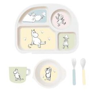 Zestaw naczyń dziecięcych Muminki 5el