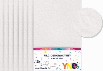 Filc dekoracyjny biały YNJ NOSTER