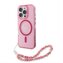 Guess IML Glitter Strap MagSafe Zadní Kryt pro iPhone 16 Pro Max Pink