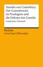 Der Gottesbeweis im Proslogion und die Debatte mit Gaunilo