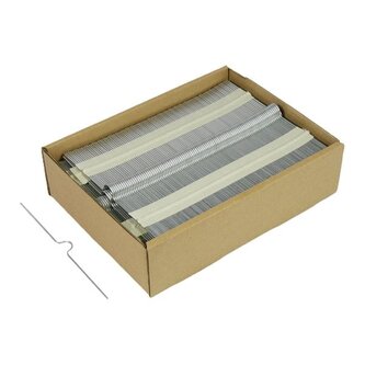 Háčky pro kalendáře, tvarov.,250 mm,stříbr.,1000ks