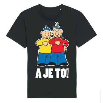 Tričko Pat a Mat -velké A je to! černé Černé XL
