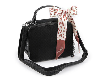 Kabelka se šátkem 19x15 cm - 1 ks - 3 černá