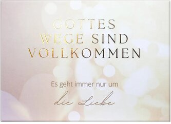 Gottes Wege sind vollkommen