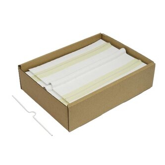 Háčky pro kalendáře, předtvar.,250 mm,bílé,1000 ks