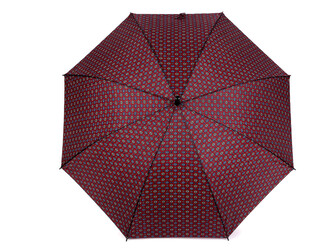 Pánský vystřelovací deštník se vzorem - 1 ks - 1 bordó sv.