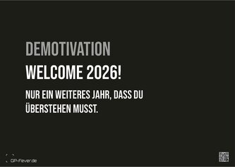 DEMOTIVATION 2026 - dein demotivierender Begleiter - Kalender DIN A3