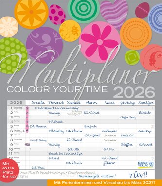Multiplaner - Colour your time 2026