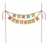 Dekoracja tortu Happy Birthday Kraft Balloons
