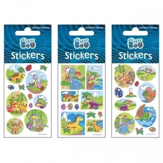 Naklejki Sticker BOO silver dinozaury