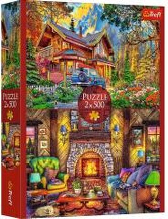 Puzzle 2x500 Wycieczka w góry TREFL