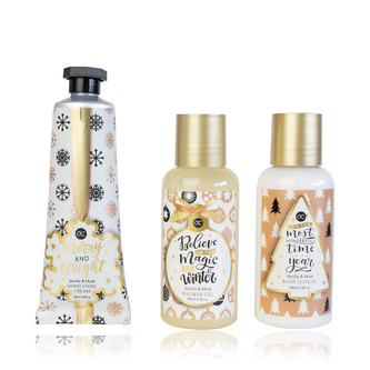 Accentra Winter Magic Vanilla & Musk Bath Set Travel Size