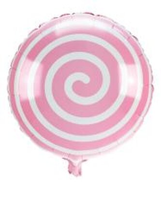 Balon foliowy lizak jasnoróżowy