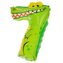 Balon foliowy cyferka 7 zwierzątko