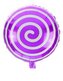 Balon foliowy lizak fioletowy