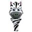 Balon foliowy zwierzątko z uchwytem zebra
