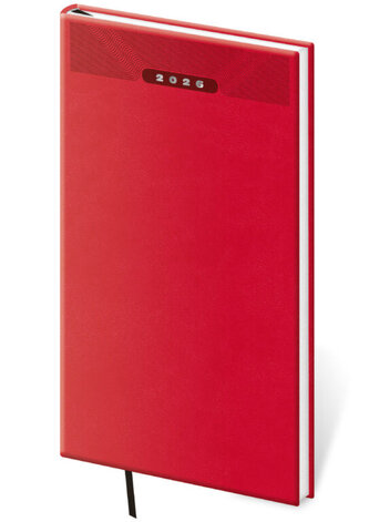 Kapesní diář Print Classic červený