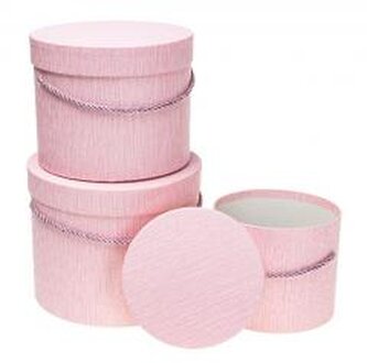 Pudełko Flower Box 3szt różowy ROZETTE