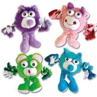 SET 4+4 Monster Friend - mix barev plyšová hračka pro psy, 21cm