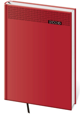 Denní diář A5 Gommato červený