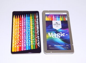 Koh-i-noor pastelové tužky v laku MAGIC - 12 ks