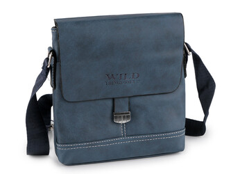 Taška crossbody unisex 20x21 cm - 1 ks - 2 modrá jeans