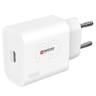 SKROSS USB-C nabíjecí adaptér Power charger 30W EU, Power Delivery, typ C