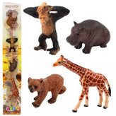 Zestaw mini figurki dzikie zwierzęta 6-9cm 4szt