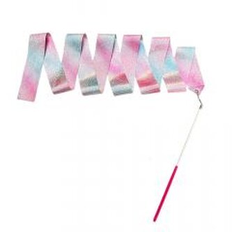 Wstążka gimnastyczna do tańca ćwiczeń róż fiolet